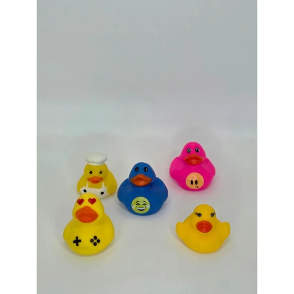 Baby Coast to Coast Enter. Learning Toys One Size Yellow Blue Rubber Ducks - Picture 2 of 4